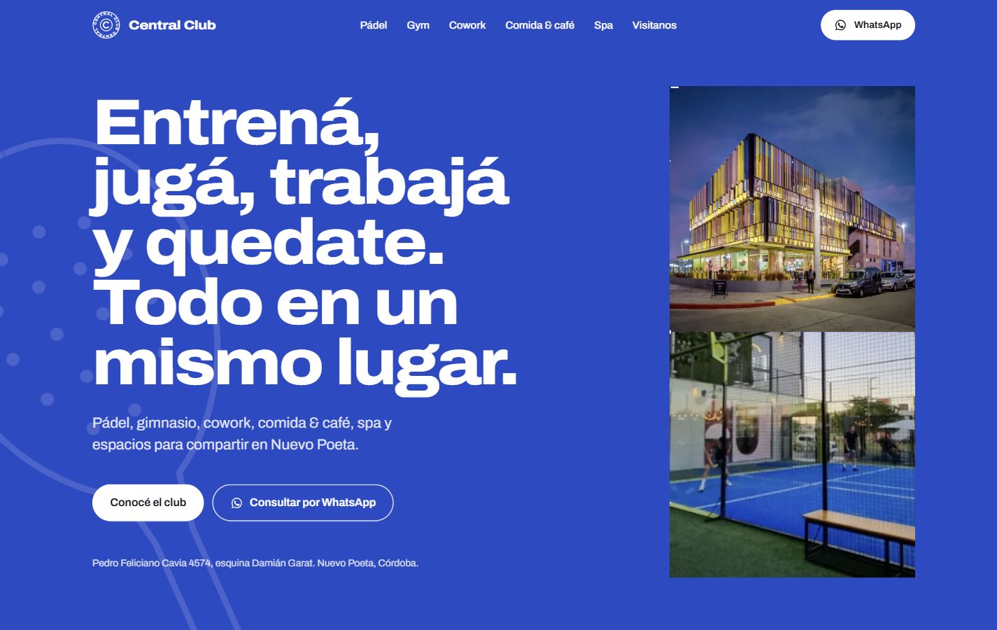 CENTRAL CLUB: captura de la demo