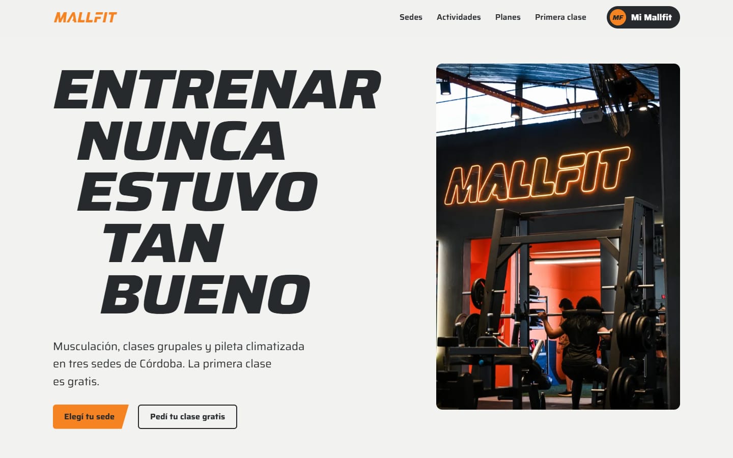 MALLFIT: captura de la demo